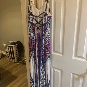 Multiple color maxi dress